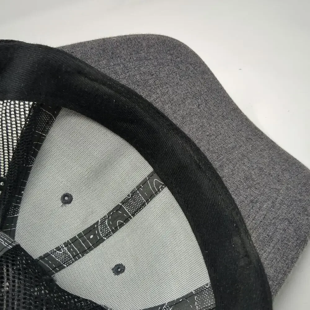 Jetty Trucker Hat Gray One Size Boat Patch Marine Supply Co Snapback Mesh